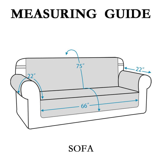 Comfortable Reversible OEKO-TEX Sofa Slipcover, Soft Cover, Brown/Beige, 75" X 110"