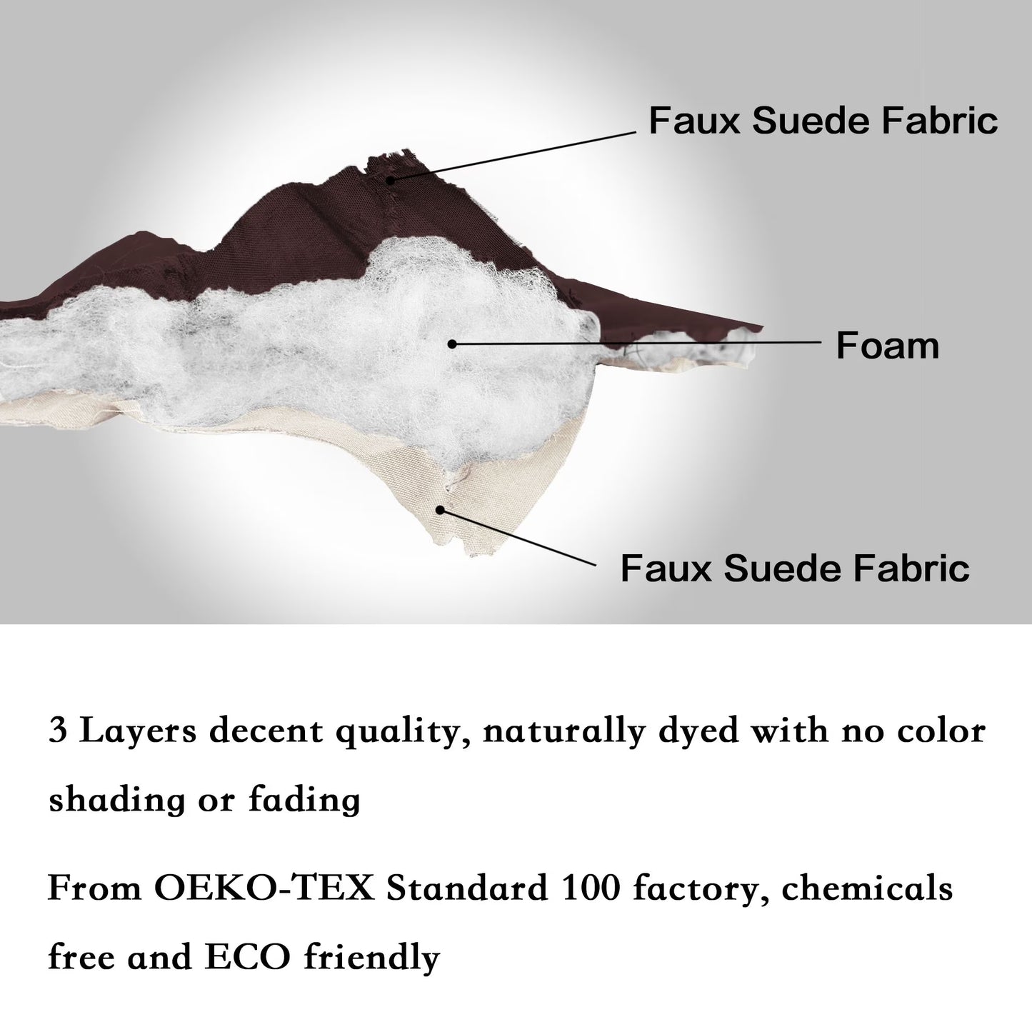 Comfortable Reversible OEKO-TEX Sofa Slipcover, Soft Cover, Brown/Beige, 75" X 110"