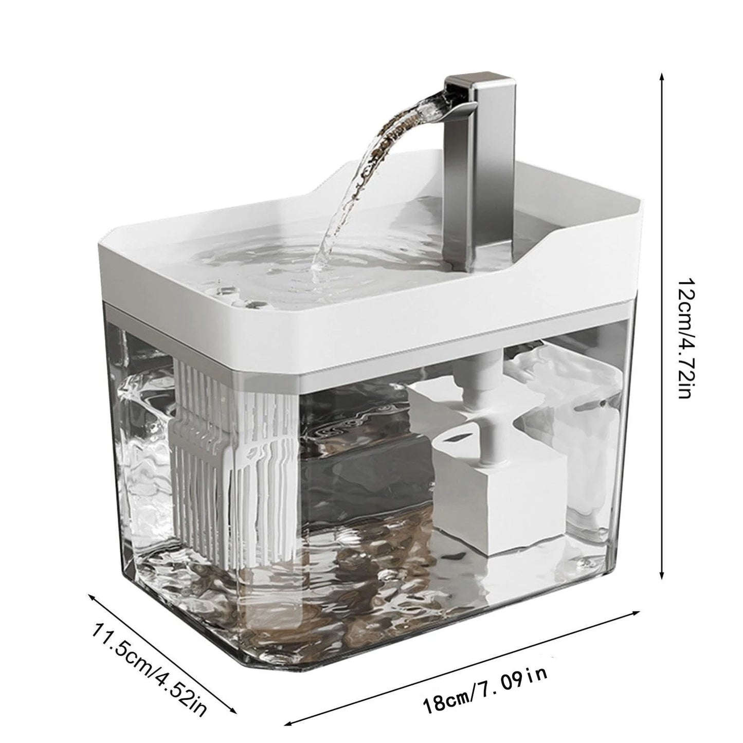 Cats Mobile Drinking Smart Pet Fountain Large Capacity 1500Ml Automatic Water Feeder with Silent Pump and 360° Drinking Access
