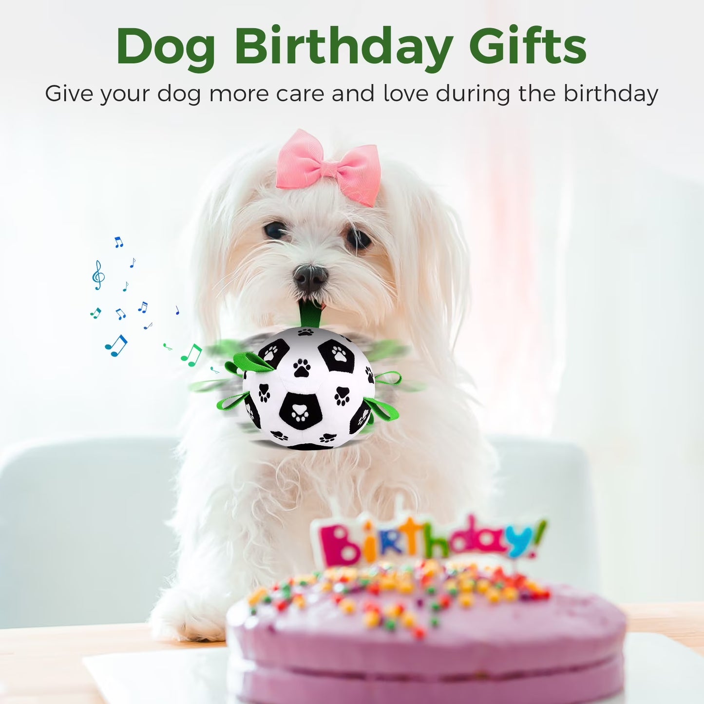 Interactive remote-control ball dog toy with nylon straps